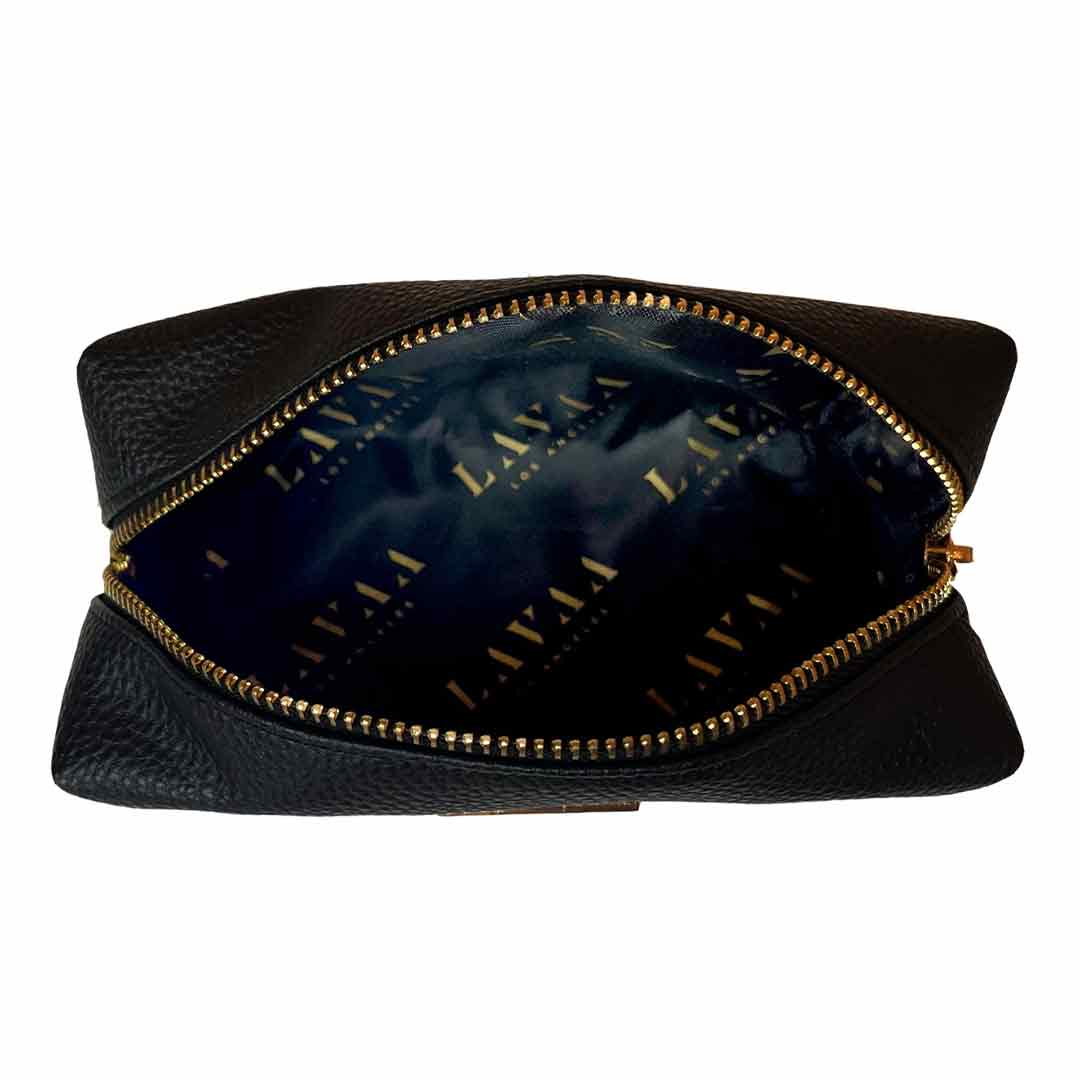 Makeup Bag | Large Black - Lavaa Beauty