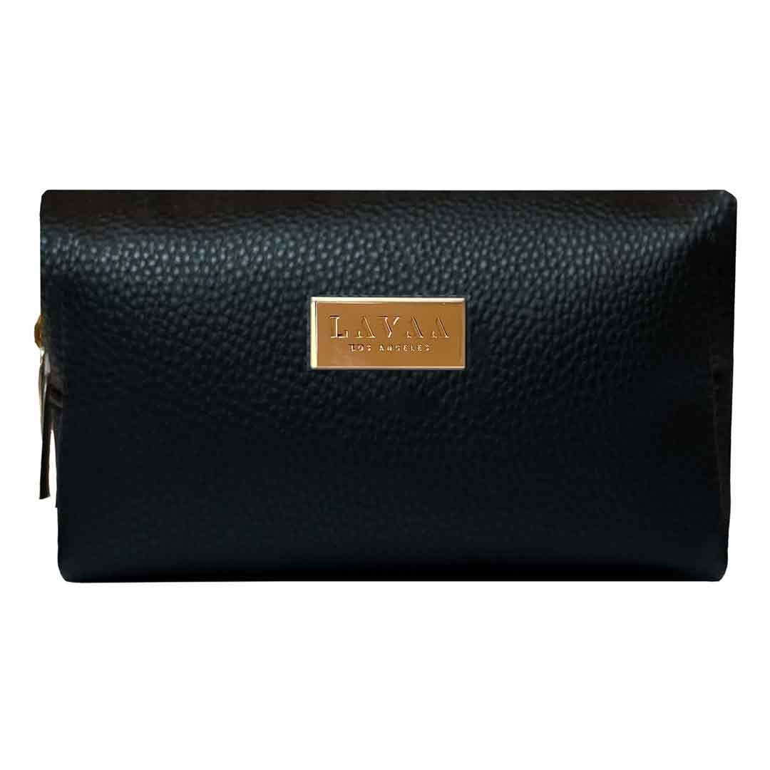 Makeup Bag | Large Black - Lavaa Beauty