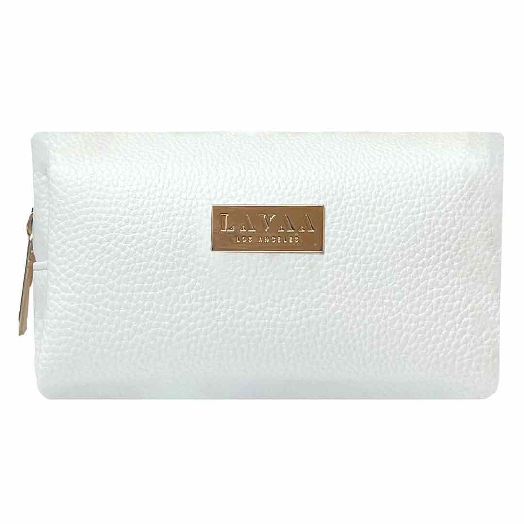 Makeup Bag | Large White - Lavaa Beauty