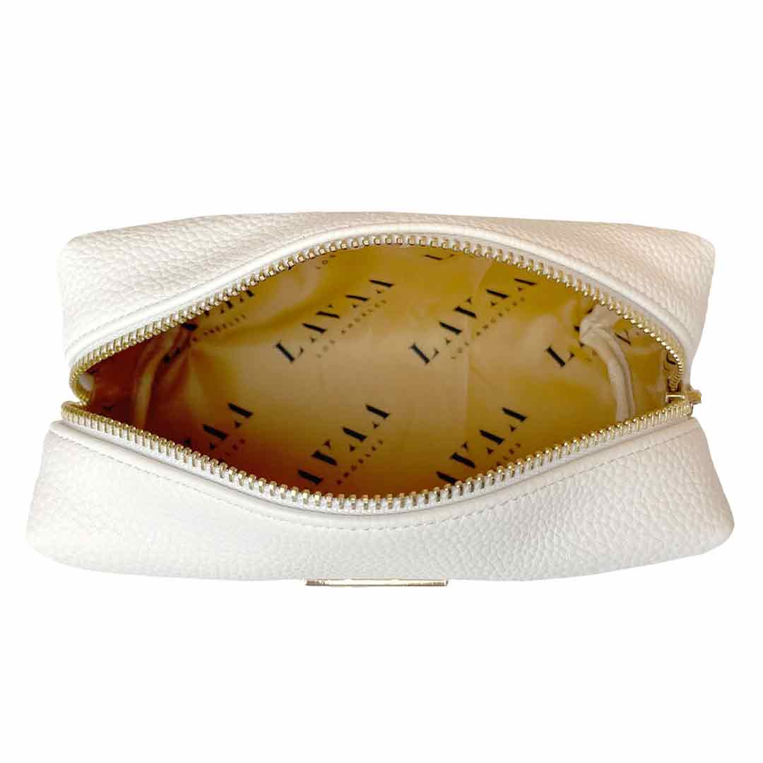 Makeup Bag | Large White - Lavaa Beauty