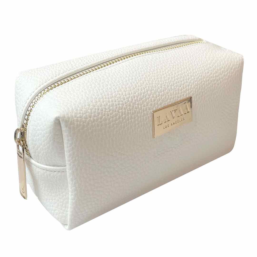 Makeup Bag | Large White - Lavaa Beauty