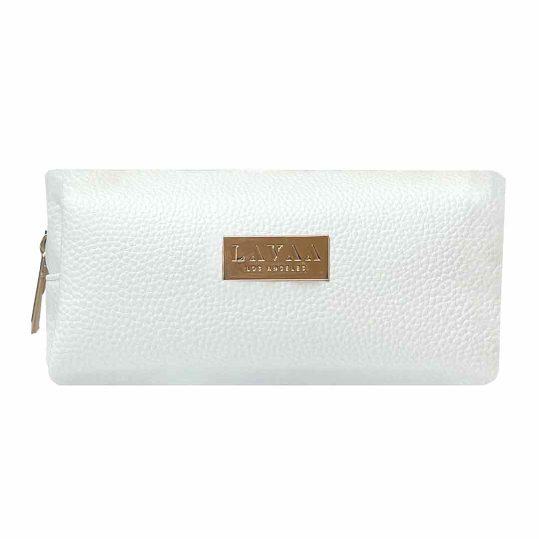 Makeup Bag | White - Lavaa Beauty