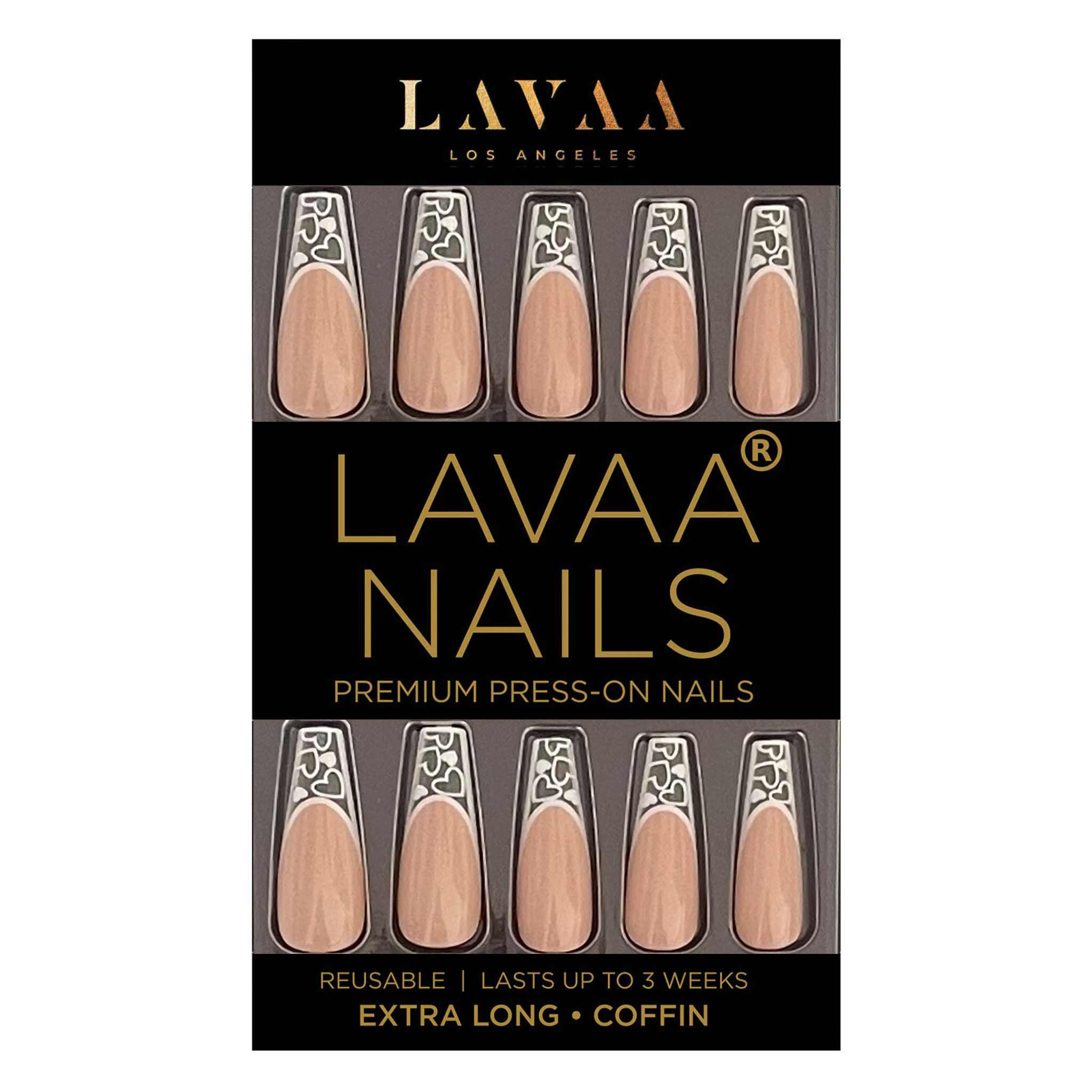 FRENCH SILHOUETTE: Best Extra Long White Press On Nails | Lavaa Beauty