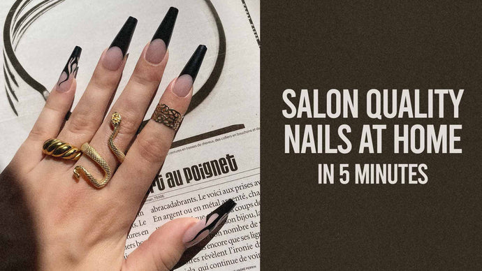 Salon Quality Nails At Home In 5 Minutes 💅🏼