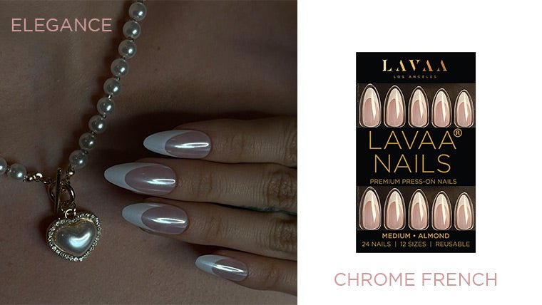 Embrace Elegance with Lavaa Beauty’s New Chrome French Nail Set - Lavaa Beauty