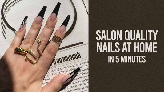 Salon Quality Nails At Home In 5 Minutes 💅🏼 - Lavaa Beauty