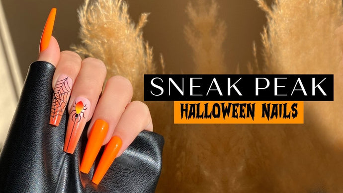 Sneak Peek Of Our Halloween Nails 🎃