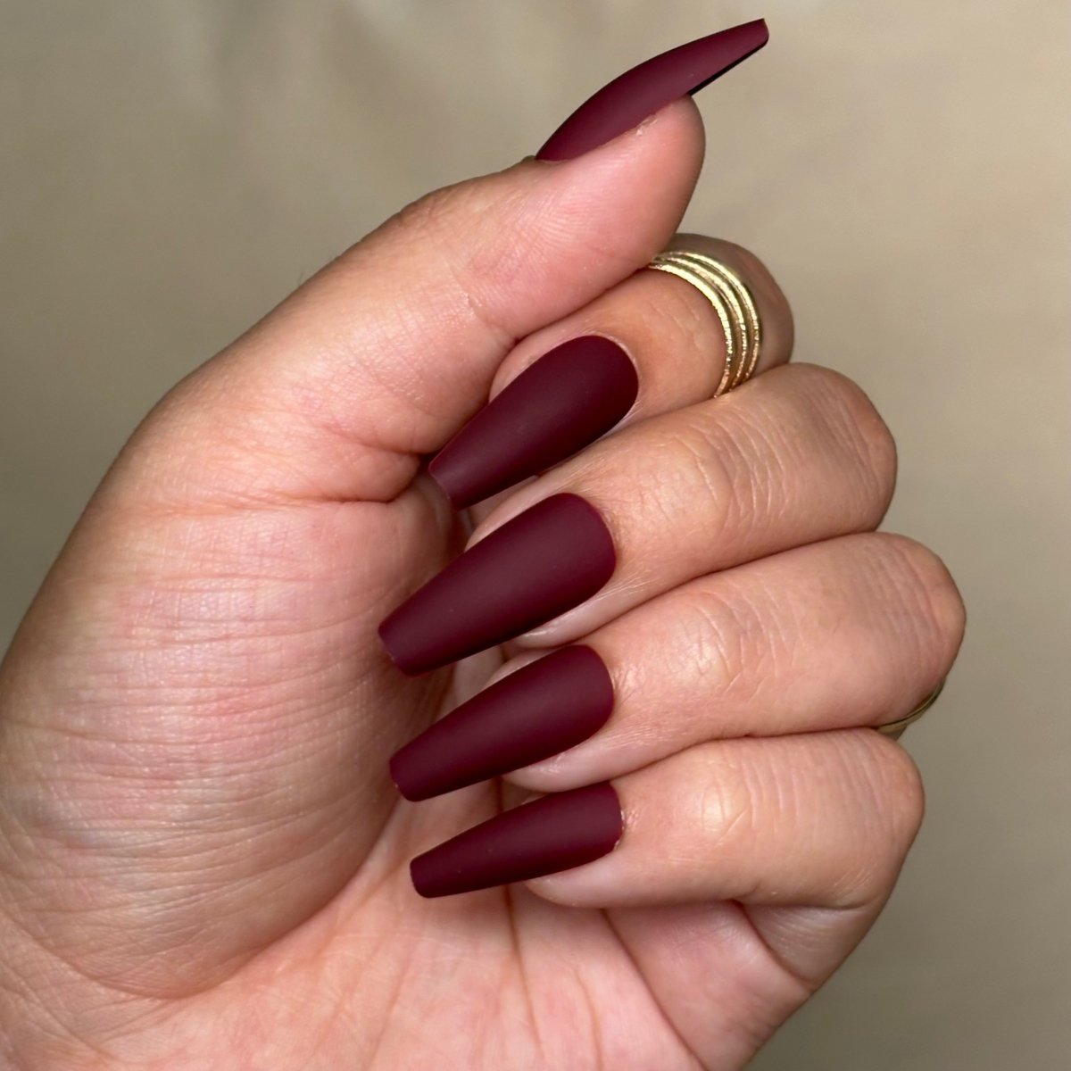 Burgundy Coffin - Lavaa Beauty