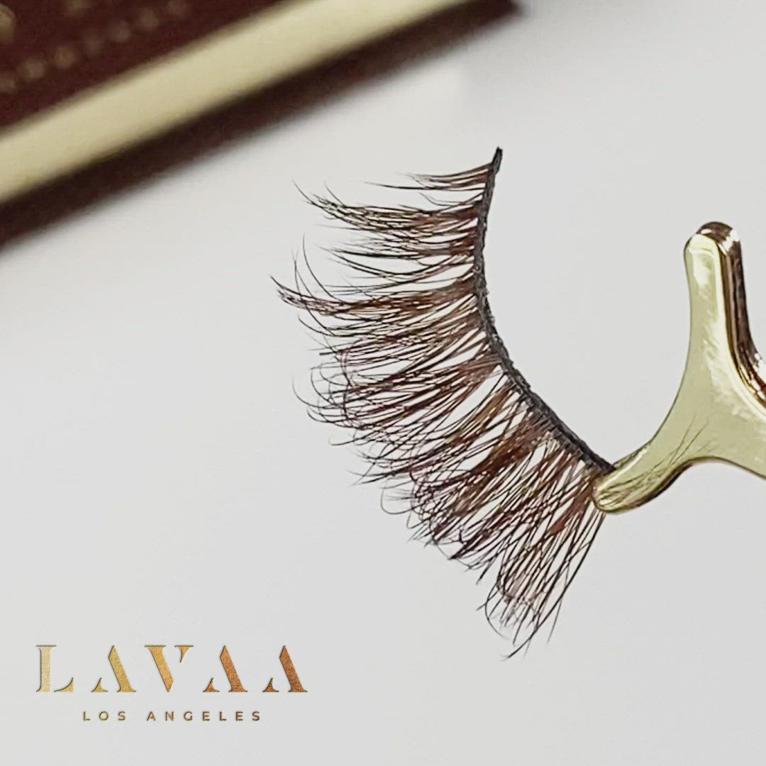 VENOMOUS Brown Half Lash | Natural Faux Mink Lashes | Lavaa Beauty