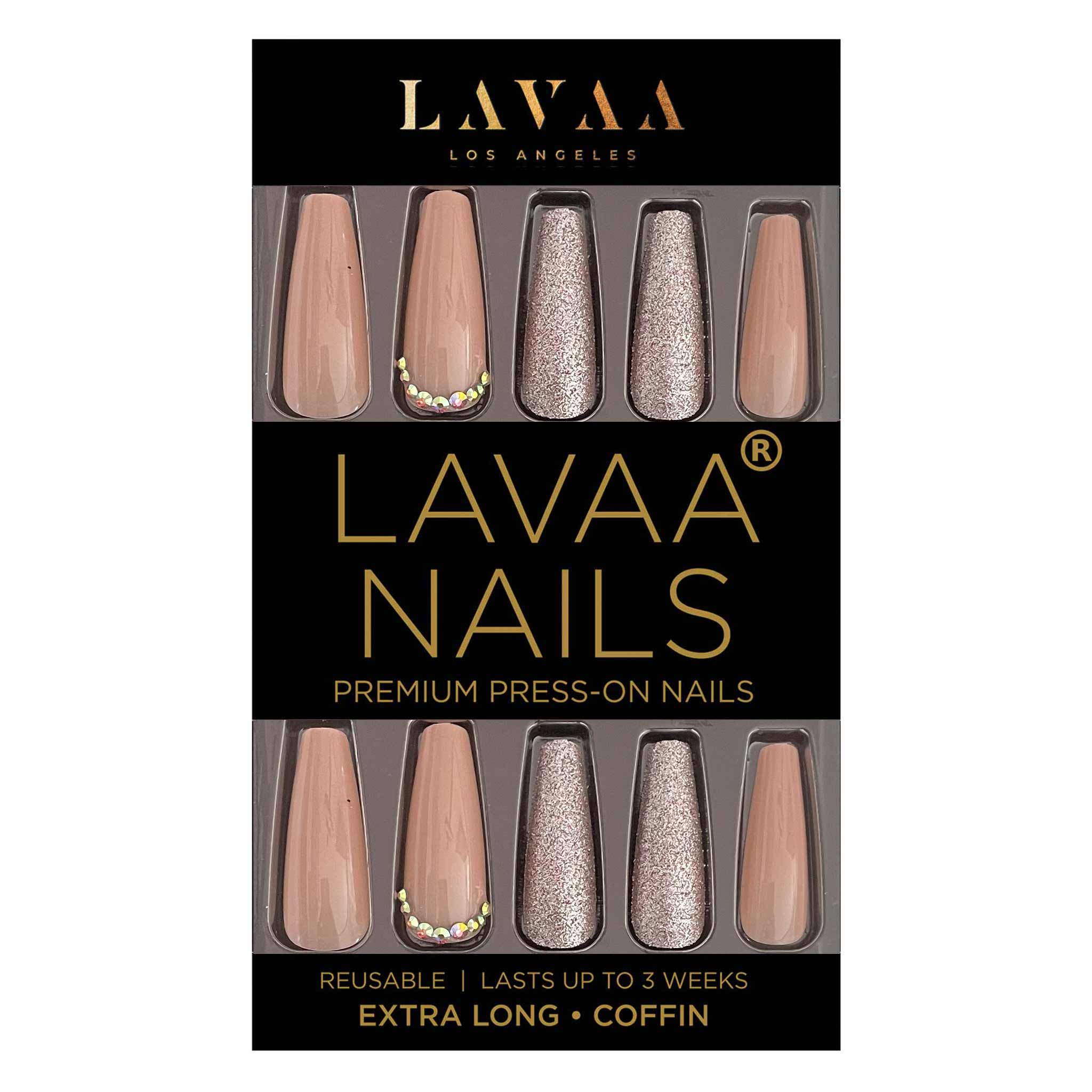 NUDE BABE: Best Extra Long Nude Press On Nails | Lavaa Beauty