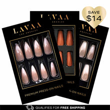NUDE ESSENTIALS: Best Long French Press-On Nail Bundle | Lavaa Beauty
