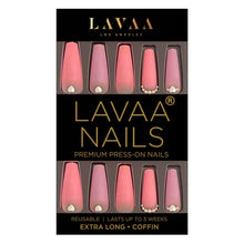PINK GRADIENT: Best Extra Long Pink Press On Nails | Lavaa Beauty