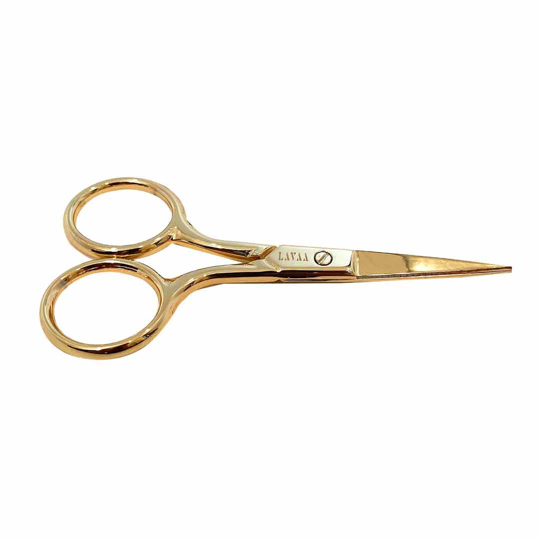 Cosmetic Scissor: Gold Plated Stainless Steel Tools | Lavaa Beauty