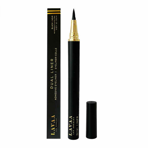 Black Eyeliner Adhesive | Dual Liner Eyeliner Glue | Lavaa Beauty