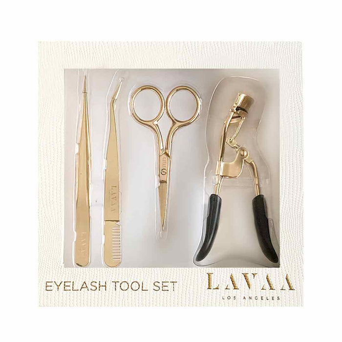 EYELASH TOOL SET: Best Gold Plated Stainless Steel Tools | Lavaa Beauty