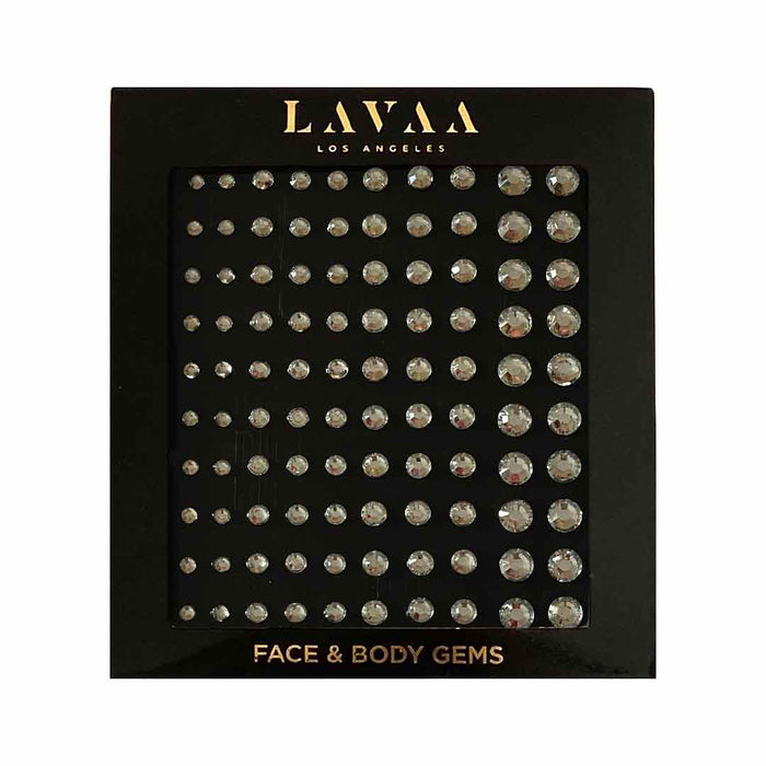 Face Gems | Best Clear Reflective Silver Face And Body Gems | Lavaa Beauty