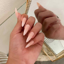 FRENCH KISS Swatch: Long Nude Stiletto Press On Nails | Lavaa Beauty