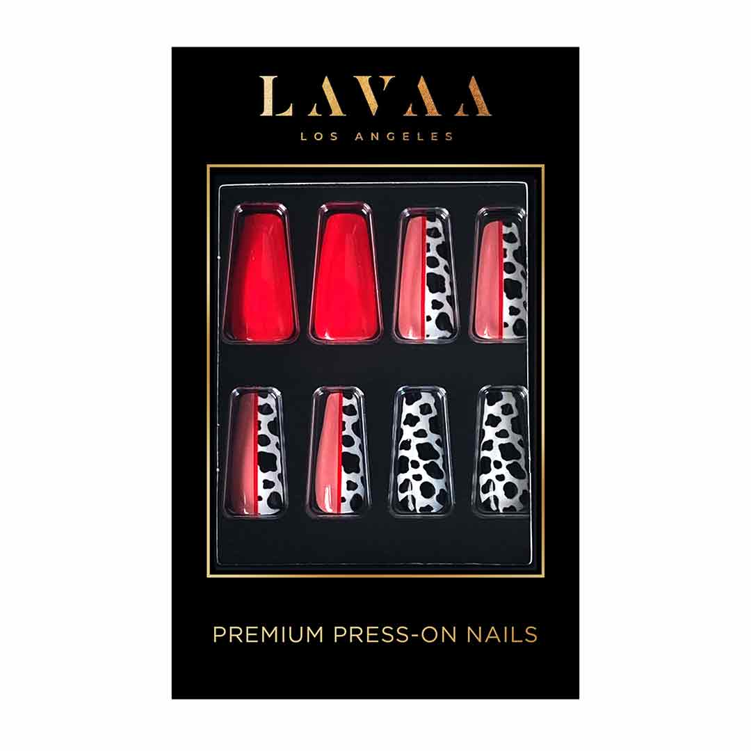 HOTTIE: Best Long Neon Pink Coffin Press On Nails | Lavaa Beauty