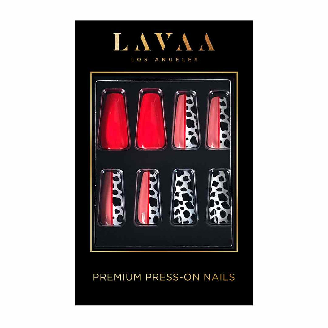 HOTTIE: Best Long Neon Pink Coffin Press On Nails | Lavaa Beauty