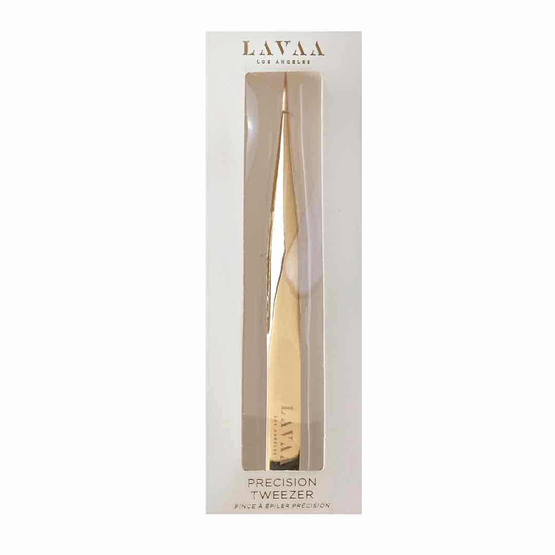 PRECISION TWEEZER: Gold Plated Stainless Steel Tools | Lavaa Beauty